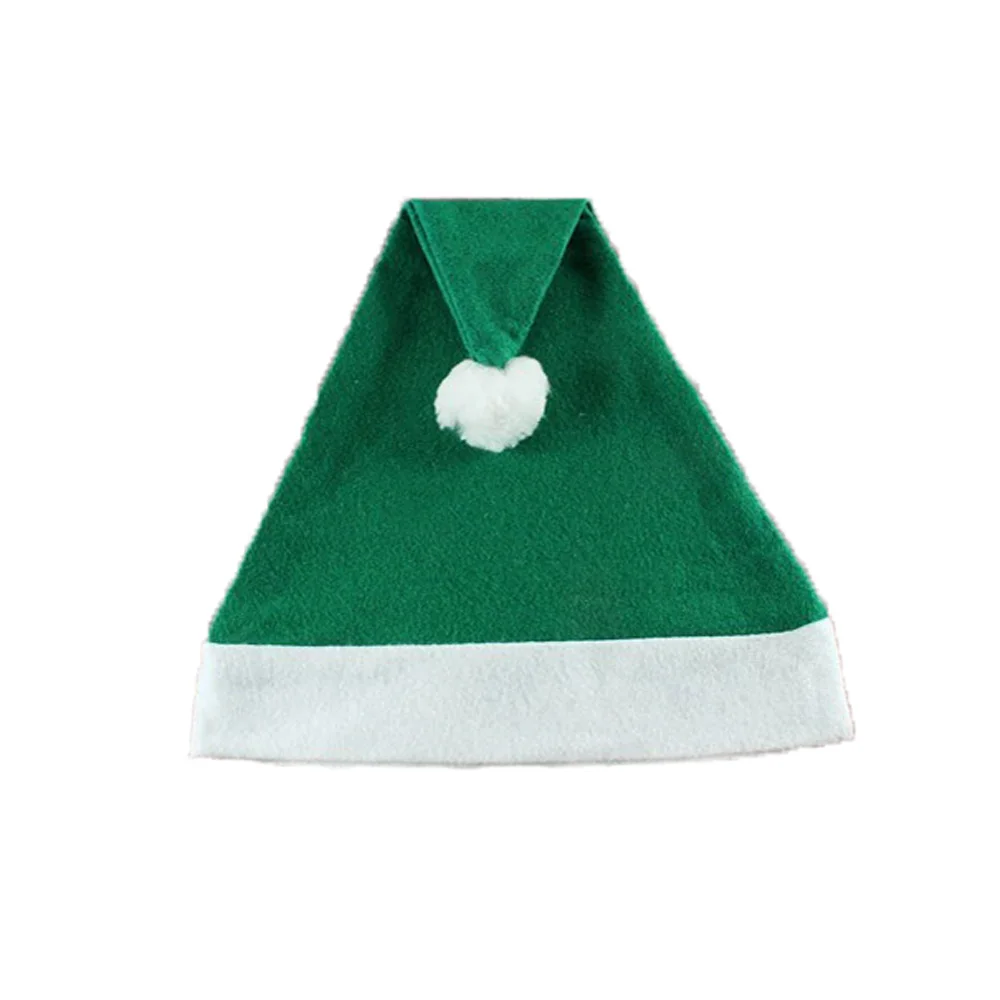 5pcs green color Christmas hat&Santa hat&Santa Cap