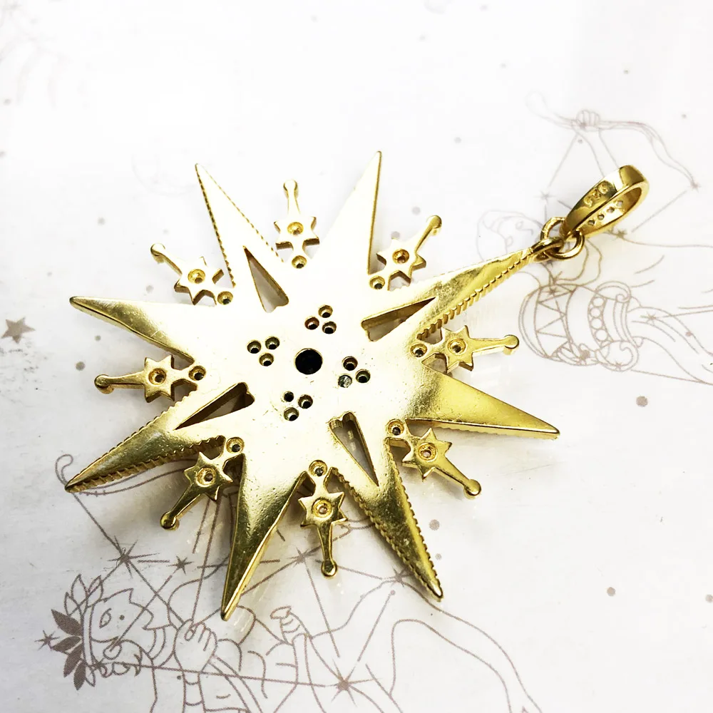 Pendants Royalty Star Golden,2020 Spring Jewelry Vintage 925 Sterling Silver Accessorie Preciously Handcrafted Gift For Women - Image 5