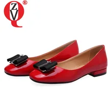 ZVQ/высококачественные туфли mary Jane на плоской подошве из искусственной лакированной кожи с бантом; брендовые демисезонные милые женские лоферы; модные вечерние туфли