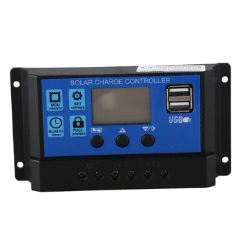 

12V 24V Auto work PWM Solar Charge Controller with LCD Dual USB 5V Output Solar Cell Panel Charger Regulato