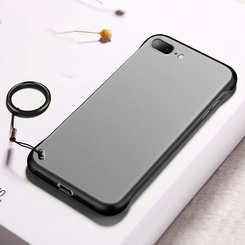 Black For iPhone7/8 Чехол для мобильного телефона без оправы без рамки для iPhone 6 6S 7 8 Plus X Xs Max Xr DQ-Drop - Цвет: Black For iPhone7/8
