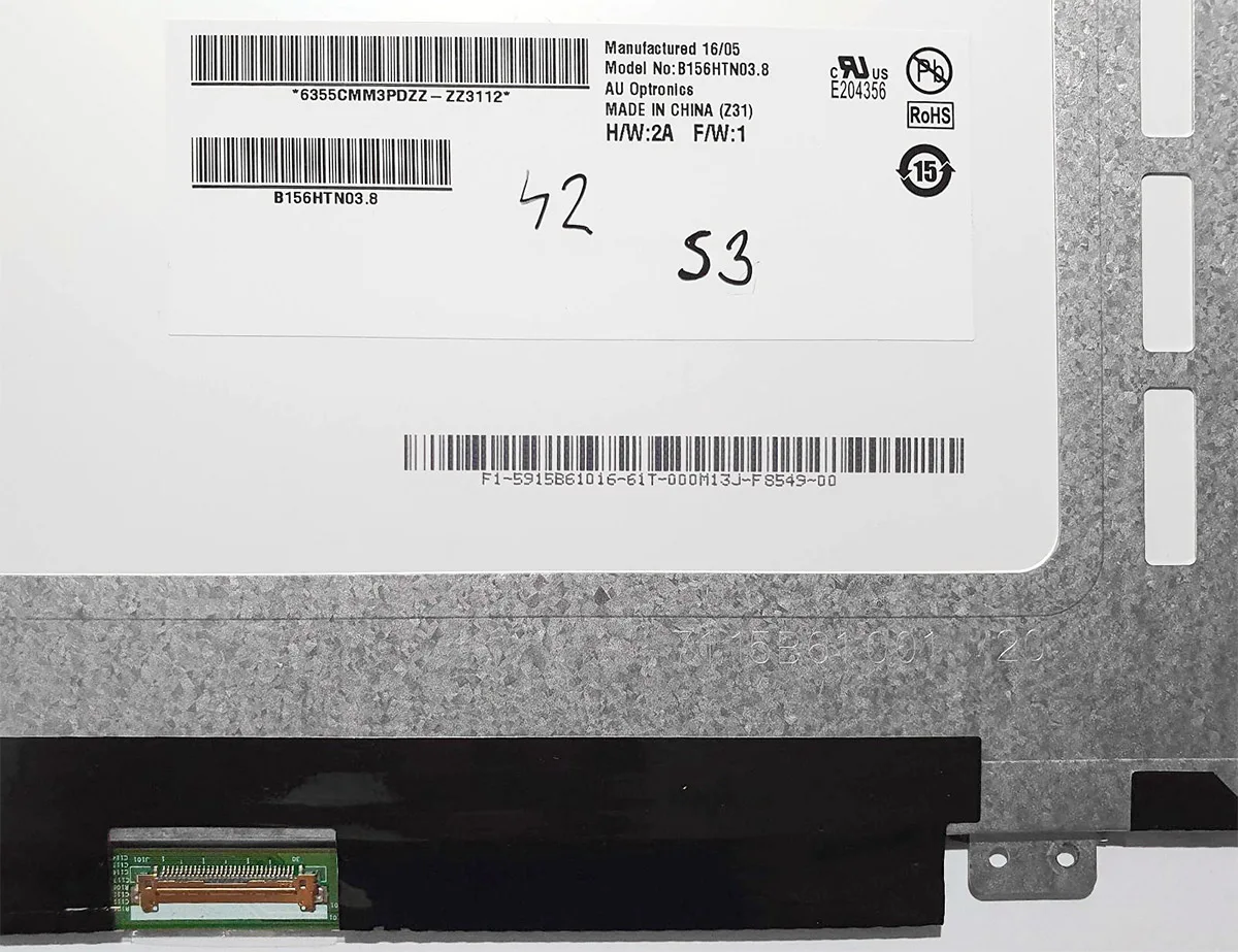 tela do laptop fino fit eab visor do painel de lcd