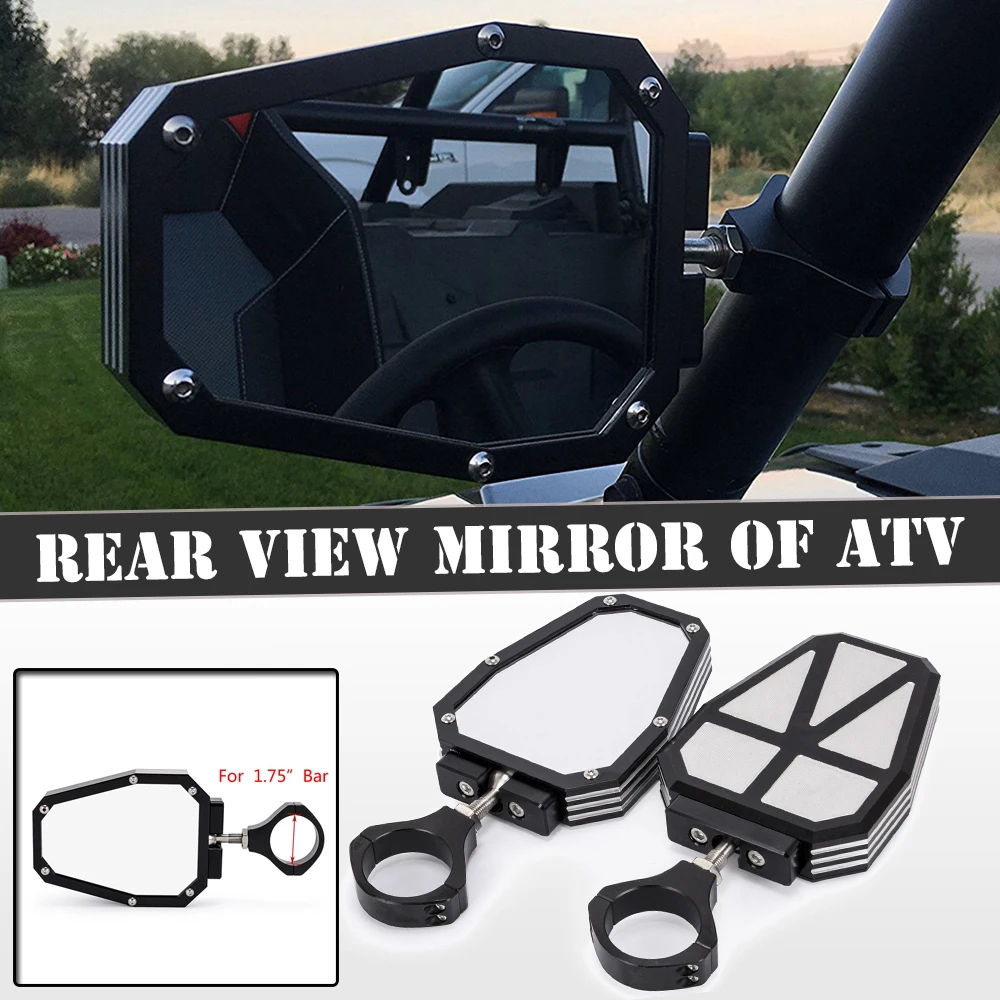 

Выпуклое боковое зеркало заднего вида для YAMAHA Rhino 660 дюйма, клетка рулонная UTV SXS для Can-Am Commander 1,75 Polaris 1000-2008 ATV