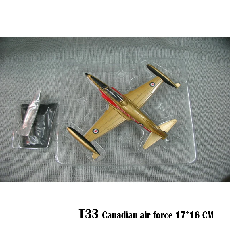 1/72 классическая живопись J-7 серии Mig-21 истребитель китай модель самолета серебро литье под давлением коллекция военный подарок на день рождения - Цвет: T33 Canadian