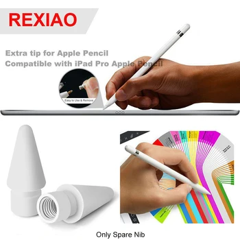 

2pcs Pen Sensitive TouchScreen Tip Replacement Durable Stylus Easy Install High Accuracy Spare Nib for Apple Pro Pencil 1 2