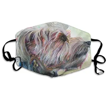 

Dog Yorkshire Terrier Unisex Mask Indoor Outdoor Cycling Camping Travel Windproof Sun Anti Dust Mask Mouth with Adjustable Ear