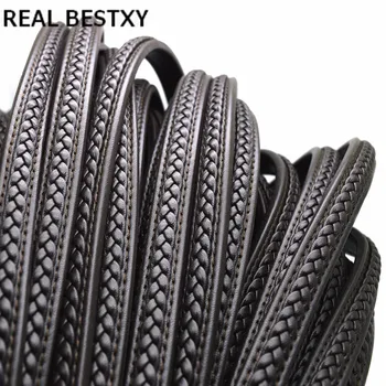 

2m/lot approx: 12*6mm brown Microfiber Wide Flat Braided Leather Rope Black String Cord For DIY Bracelet Jewelry Craft Making