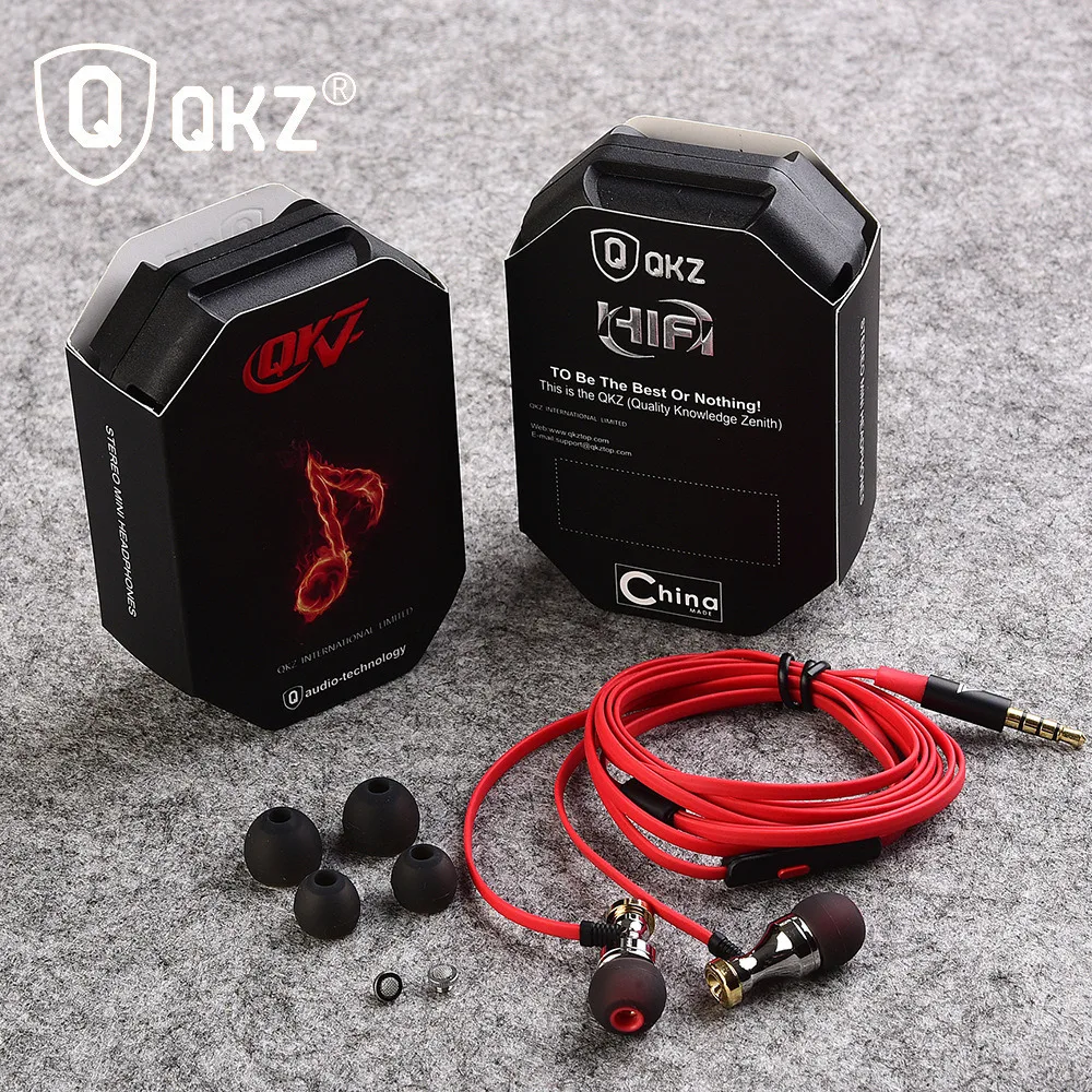 QKZ KD1 Driver Earphone Detachable Cable In Ear Audio Monitors Noise Isolating HiFi Music Sports Earbuds for iPhone Samsung