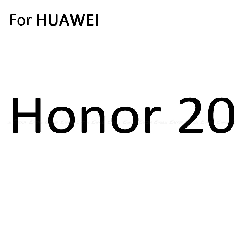 For Honor 20 3D углеродное волокно задняя крышка протектор экрана для HuaWei Honor 20S 10 mate 20 Lite Pro Наклейка защитная пленка не закаленное стекло - Цвет: For Honor 20
