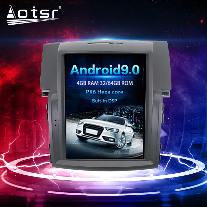 PX6 Android For Honda CRV 2012-2016 Tesla Vertical GPS Navi Car Multimedia Radio Player Stereo Tape Recorder Head Unit AutoAudio