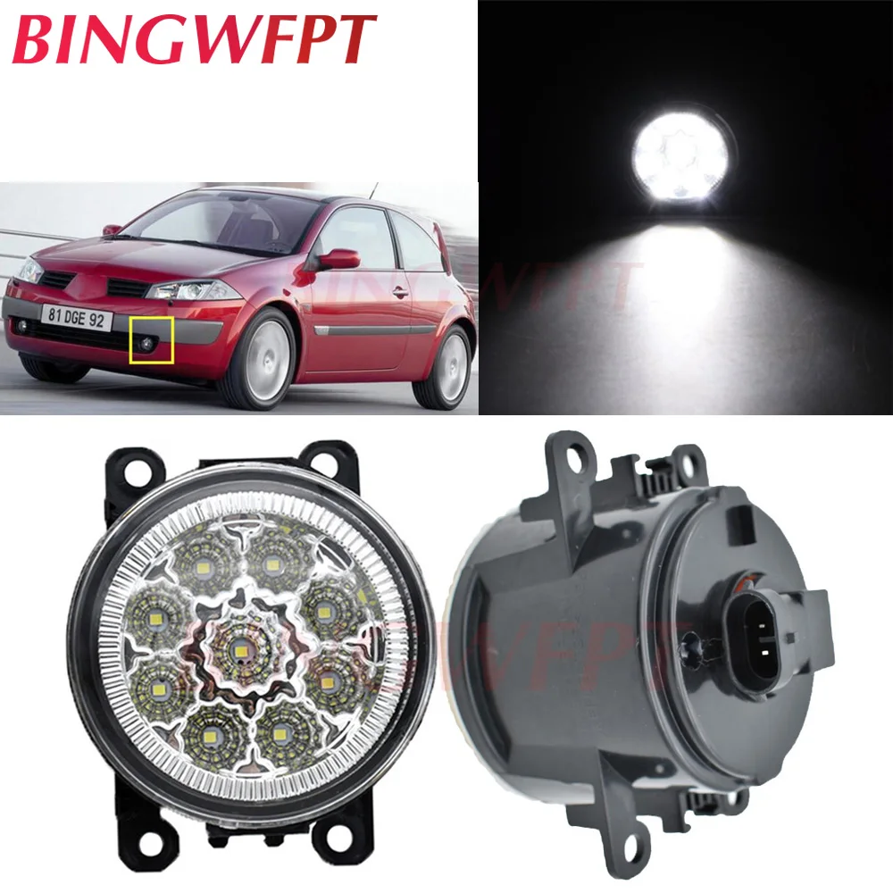 Светодиодные противотуманные фары 2 шт./лот для Renault Megane 2/3 Duster Fluence Koleos Kangoo 2003-2015 H11