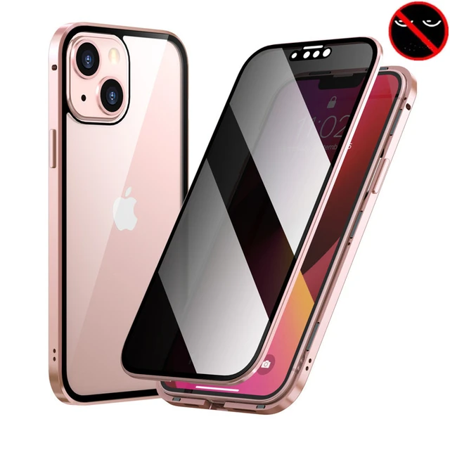 Coque Pour iPhone 13 mini avec Anneau Magnétique + 2 Verres Trempés  Protection d'écran Transparent