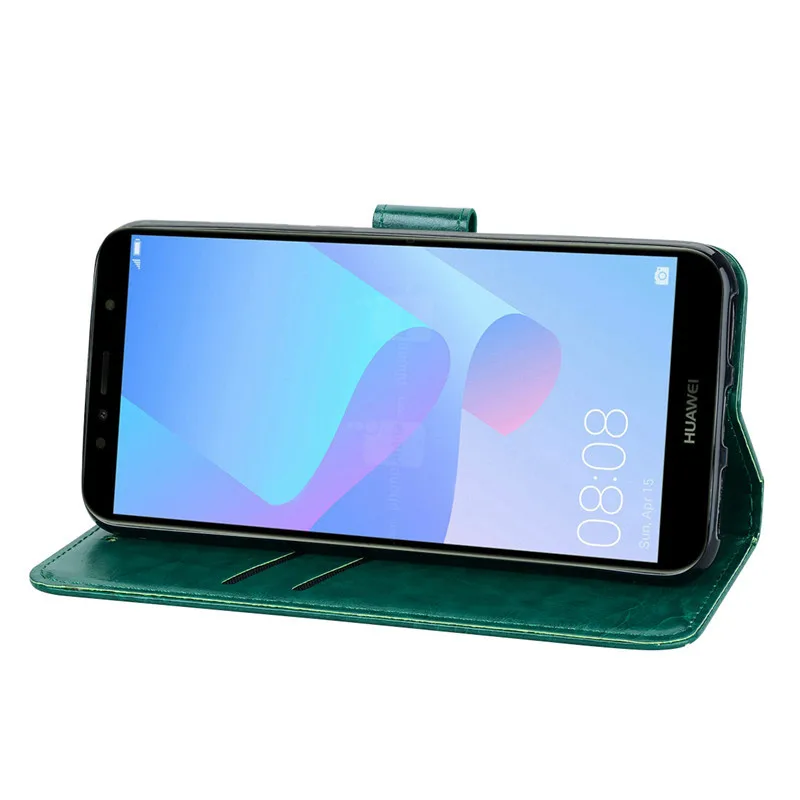 Huawei Y6 чехол для huawei Y6 Prime чехол кожаный бумажник флип чехол для huawei Y6 чехол для телефона Coque Funda
