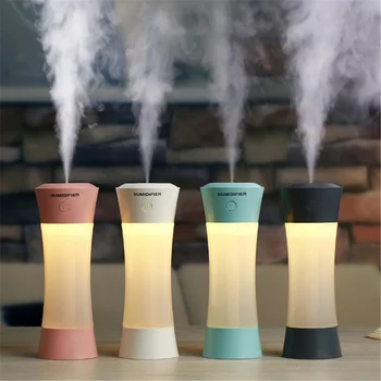 

200ML Air Humidifier Mini Aromatherapy Essential Oil Ultrasonic Diffuser Colorful Night Light Aromatherapy Car Humidifier