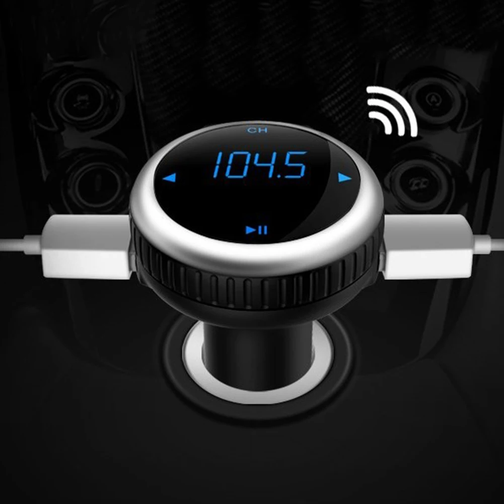 Автомобильное зарядное устройство, автомобильный MP3, Bluetooth, fm-передатчик, громкая связь, Bluetooth, автомобильный комплект, модулятор, Carkit, двойной USB, светодиодный дисплей, u-диск