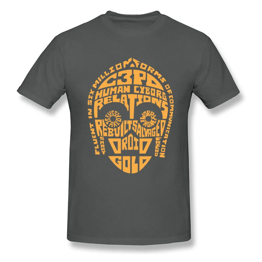 Dark Grey One yona, Звездные войны, C-3PO, мужские футболки, Забавный 3D золотой череп, принт, футболка для мужчин, потрясающая футболка с черепом смерти, футболка размера плюс, толстовка - Цвет: Dark Grey