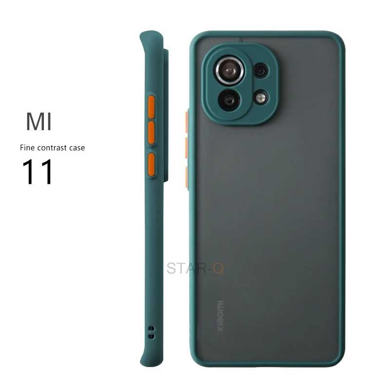 phone pouches Skin Feel Matte Silicone Hard Phone Case For Xiaomi mi 9 10 11 lite 5G Ne 11i mi11 pro A3 10T Shockproof Bumper Back Cover phone purse