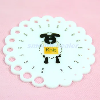 

Lot Round Size 2mm -10mm Knitting Knit Needle Sizer Gauge Measure Ruler Tool Au13 19 Droship