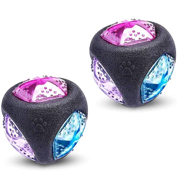 

Promotion! Light Up Squeak Dog Ball Balls Flash LED Squeaker Ball Dog Toy Interactive Ball for Dogs Bounce-Activated