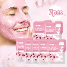 LAIKOU 7 шт Japan Sakura грязевая маска для лица крем для лица против морщин и ночной уход за лицом пакеты кожу чистой темных кругов под глазами увлажняющая Антивозрастной уход за кожей LAIKOU 7 шт Japan Sakura грязевая маска для лица крем для лица против морщин и ночной уход за лицом пакеты кожу чистой темных кругов под глазами увлажняющая Антивозрастной уход за кожей