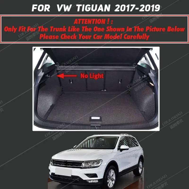 Kofferraum matte für Volkswagen Tiguan 2017 2018 2019 cargo-liner teppich  innen zubehör abdeckung - AliExpress