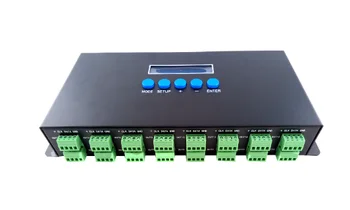 

Multiple channels Artnet to SPI control WS2812B SK6812 APA102 pixel led light controller