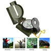 Compass Military Camping Hiking Mini Folding Lens Compass Army Green Outdoor Survival Precise Pointing Expedition Tools ► Photo 2/6