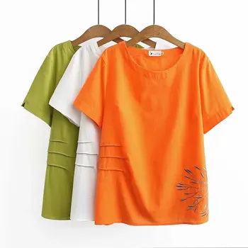 

2020 New Fashion Brand Oversized Plus Size Tshirt Teeshirt Teeshirt O-neck Casual Cotton Short Floral