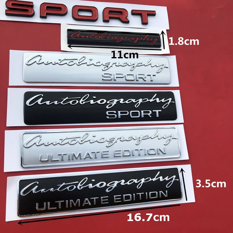 

Range Rover Executive Limited Car Trunk Logo Sticker of Handwriting SV Autobiography Ultimate Edition SPORT Emblem Bar Badge
