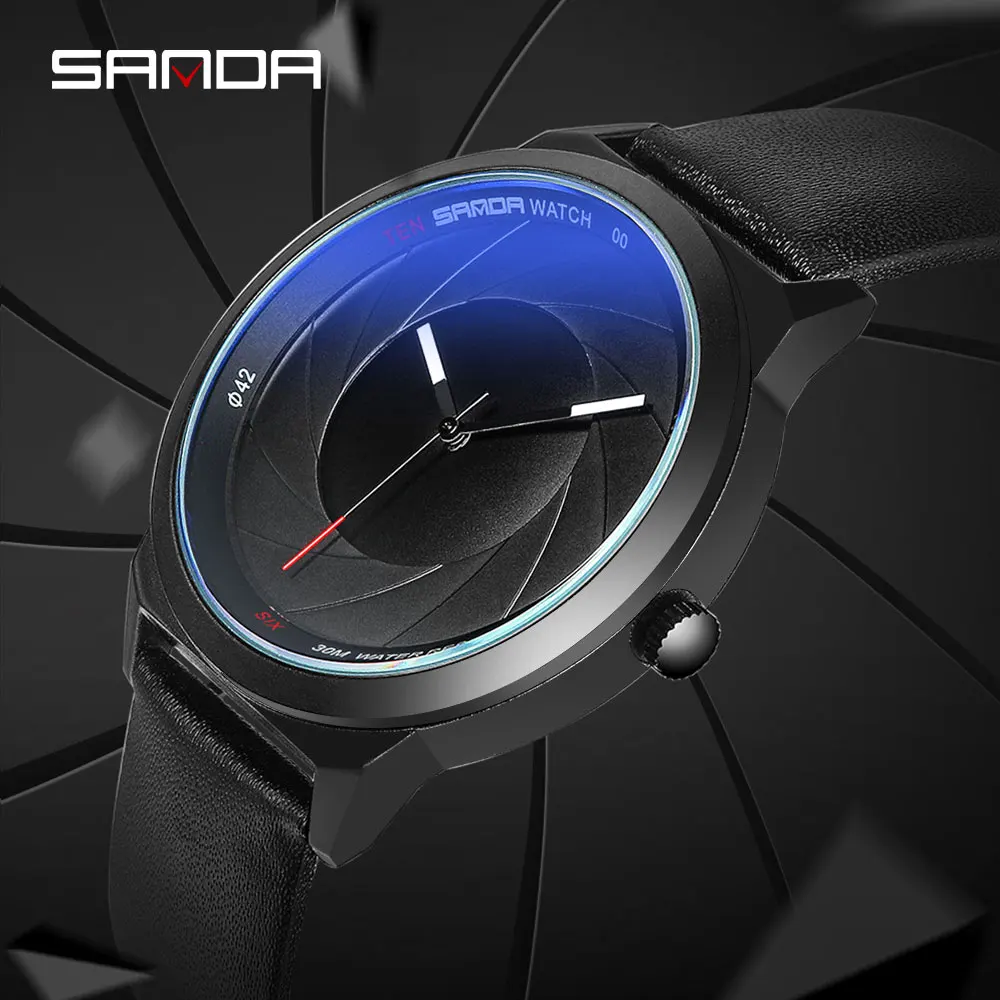 

SANDA Luxury Brand Men Watch Ultra Thin Leather Clock Male Gold Business Wristwatch Waterproof Men Watches relogio masculino