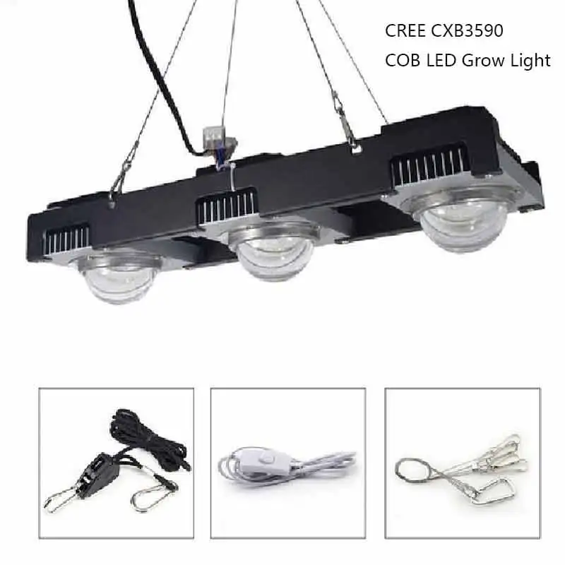 CXB3590 COB светодиодный светильник для выращивания полный спектр 300 Вт 400 Вт Citizen 1212 светодиодный светильник для выращивания растений для комнатных палаток теплиц гидропоники - Испускаемый цвет: CXB3590-X3S