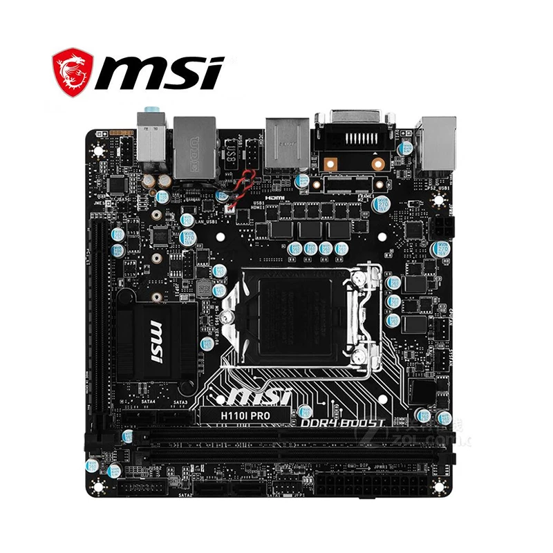 Материнская плата для MSI H110I PRO MINI ITX LGA 1151 DDR4 Intel H110 H110M SATA III USB3.0 PCI E X16 3 0