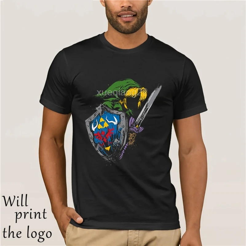 Футболка с надписью Legend of Zelda Новинка Хлопковая XS-3XL футболка Camicie Uomo Abbigliamento Trasporto