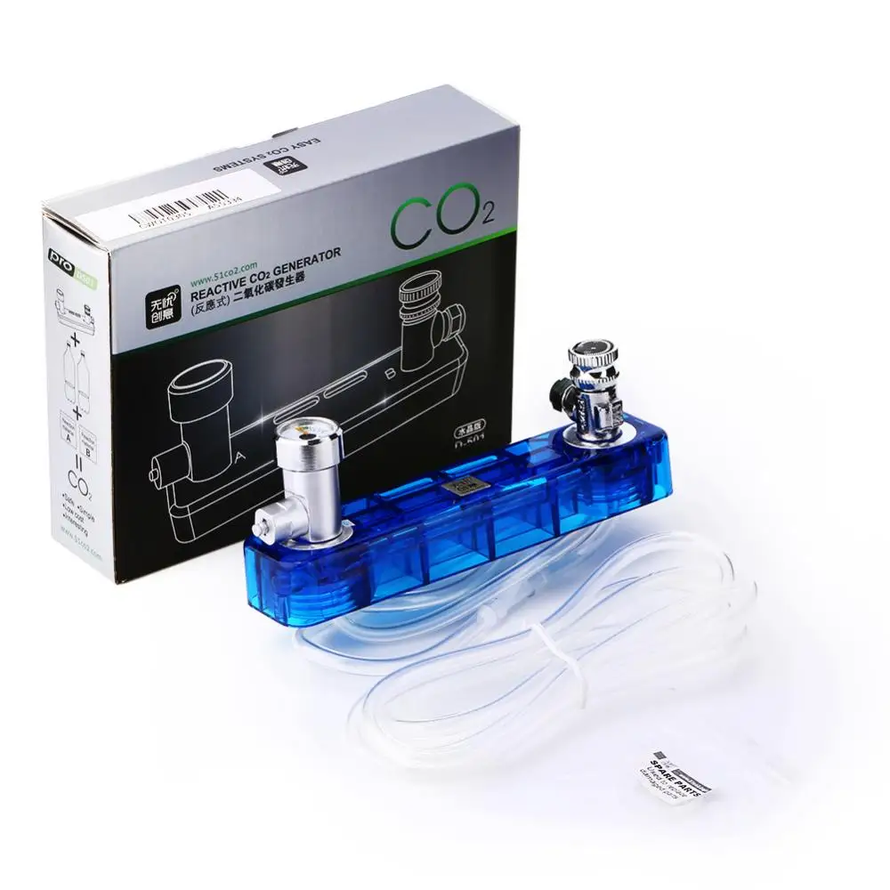 

D501 DIY CO2 Generator Kit Accessries DIY CO2 Diffuser Kit Planted Aquarium CO2 Diffuser Needle Valve Pressure Gauge Generator