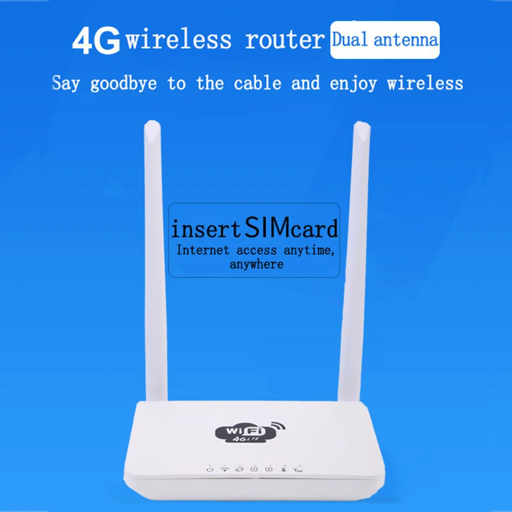 

Cp6 Card 4g Wireless Router to WIFI Launch High-speed Intelligent CPE Home 1/3/5/7/8/20 Band Router EU/US Plug Power Adapter