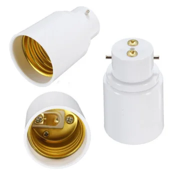 

1x B22 To E27 Base Converter Adapter Socket Change Base LED Light Lamp Bulb Fireproof Holder dropshipping