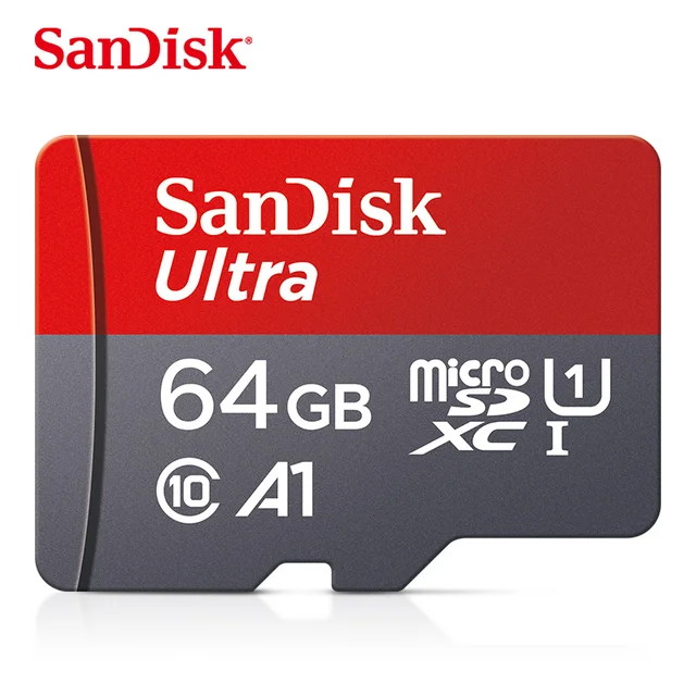 100% Original Sandisk Ultra Micro SD 128GB 64GB 32GB 16GB Memory Card 16GB microsd card TF/SD Flash Card C10 for Phone UAV GPS 64GB
