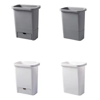 

Multifuctional Hanging Waste Bin Hanging Hangable Trash Can Household Kitchen Drawer Garbage Bin Plastic Garbage Storage Bucket