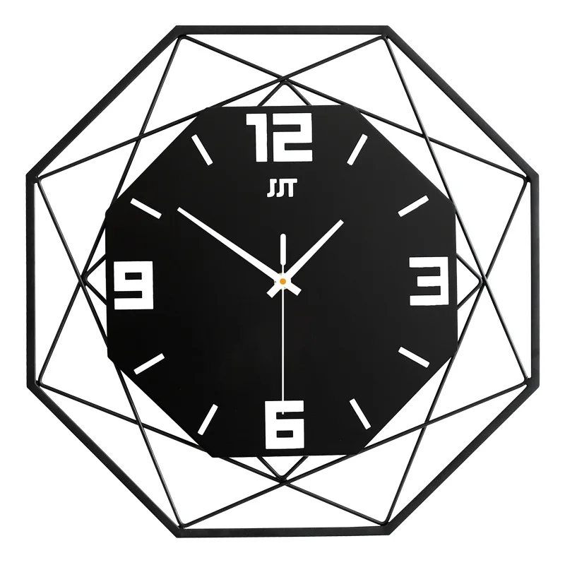 

Fashion Hanging Clock Living Room Creative Clock Home Metallic Decoration Quartz Clock Hot Selling Clock