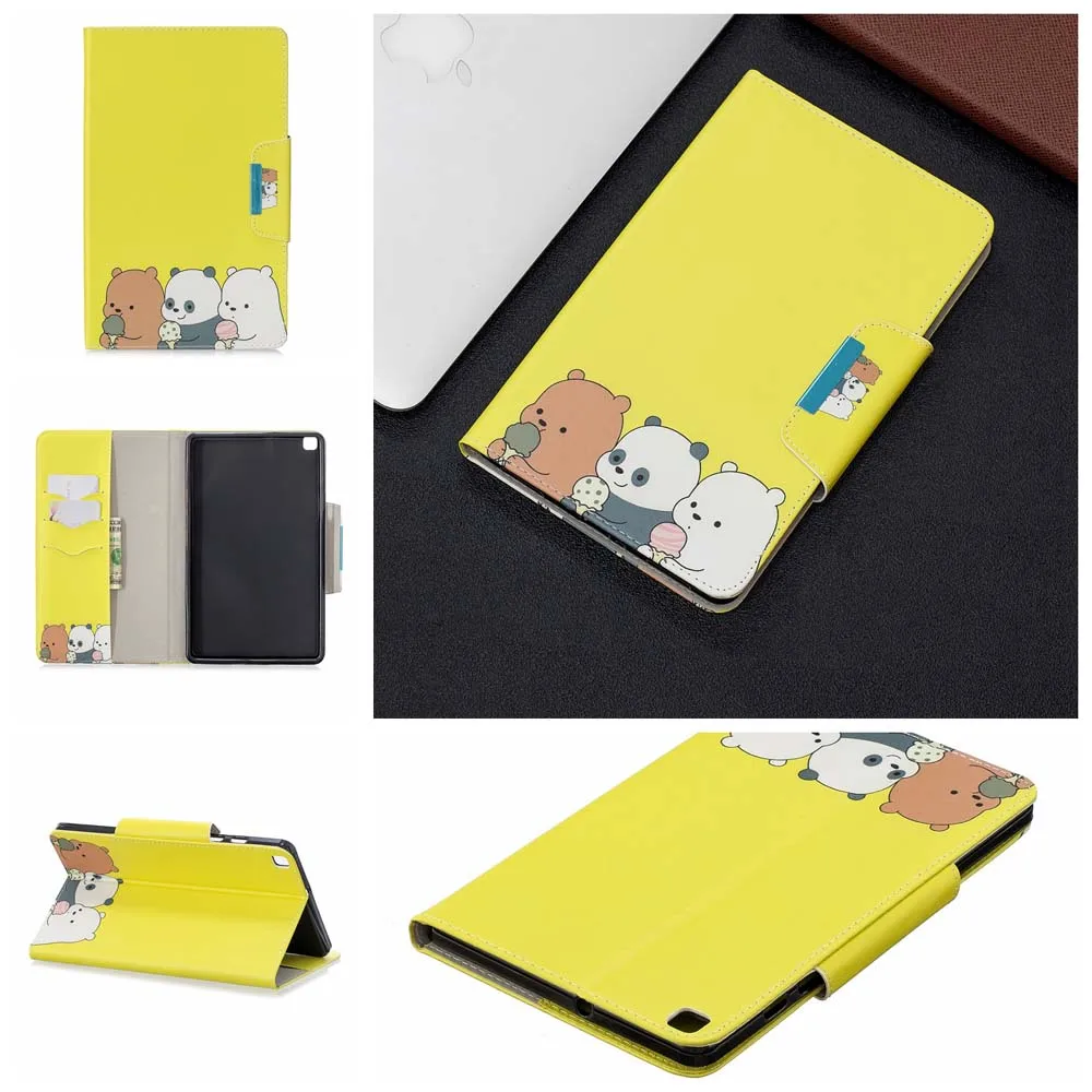 Case Кожаный чехол для samsung Galaxy Tab A 8,0 SM-T290 SM-T295 чехол для Galaxy Tab A 8,0 T290 T295 Чехол+ пленка+ ручка - Цвет: Case