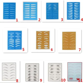 

1pcs Silicone Tattoo Practice Skin artificial eyebrow lips eyes fake skin For New Learner Permanent Makeup Training