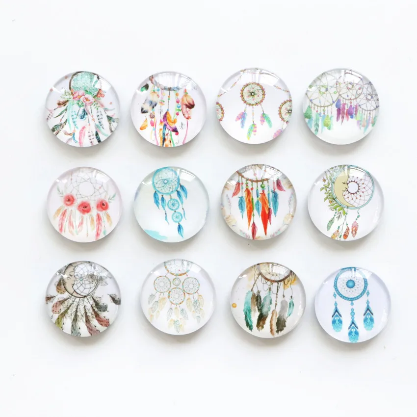12 шт./лот магнит на холодильник Ловец снов милые круглые Мультяшные магнитные