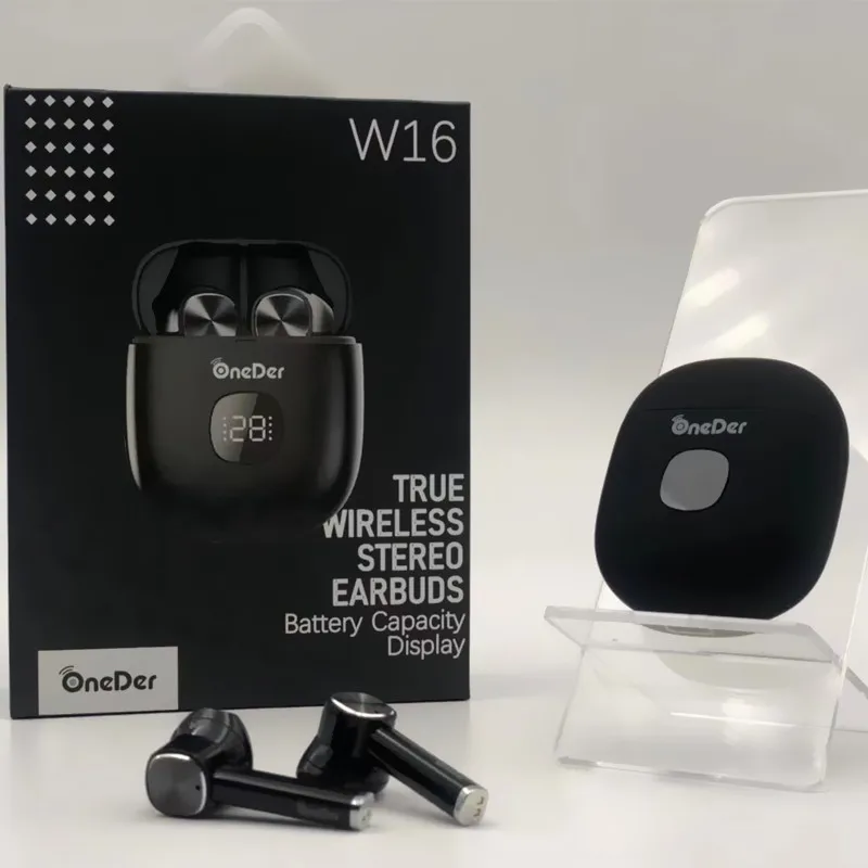 Новинка 2021 TWS наушники OneDer со светодиодным дисплеем Bluetooth беспроводные игровая