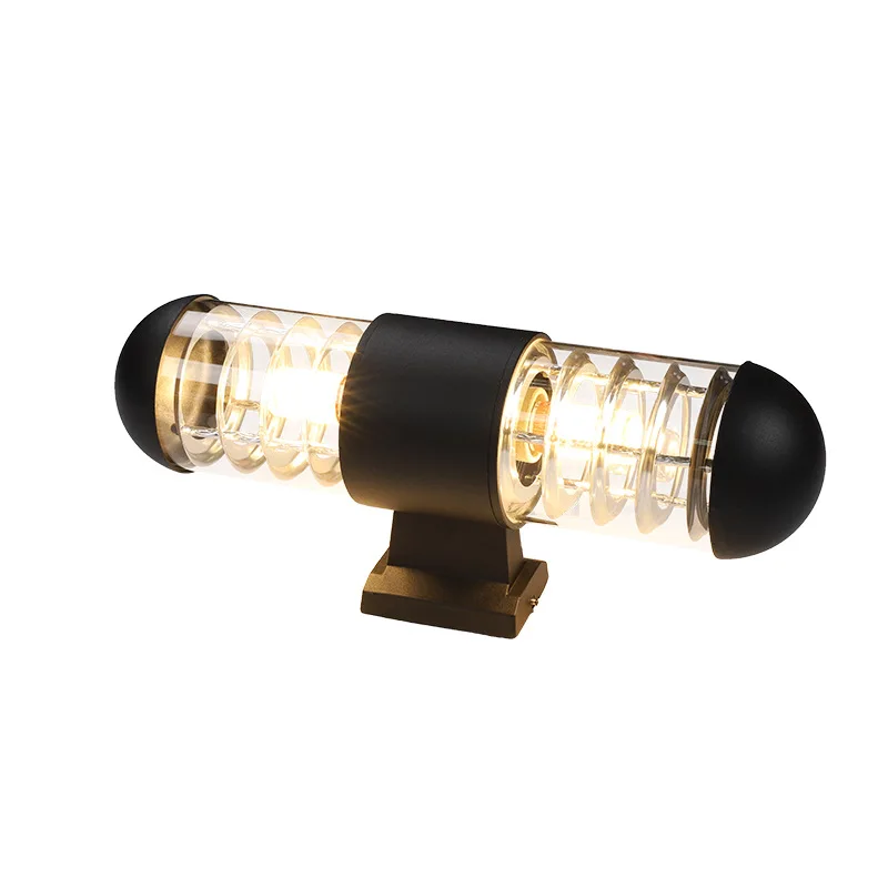 Up and Down Lighting Aluminum E27 Wall Light Outdoor Porch Light Black/Gray Waterproof Garden Wall Lamp 2