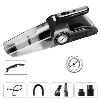 

4 in 1 Car Tire Inflator Vacuum cleaner Digital Screen Air Compressor Pump Q39F