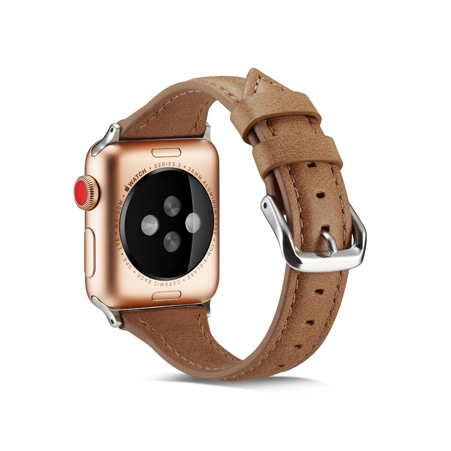 Ремешок из натуральной кожи для часов Iphone Watch 4 44 42 мм I Watch браслеты 40 38 мм ремешки для умных часов для Apple Watch 3/2/1
