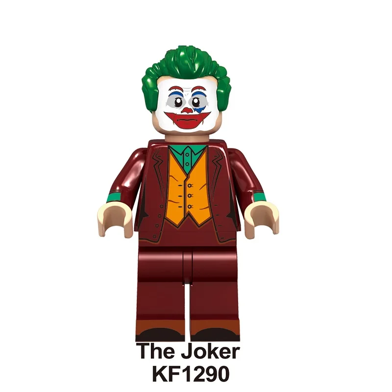 Строительные блоки Супер Герои фрикадзоид DC фигурки клоун Pennywise Redux Джокер с воздушным шаром Джокер игрушки для детей KF6110 - Цвет: KF1290 Without Box