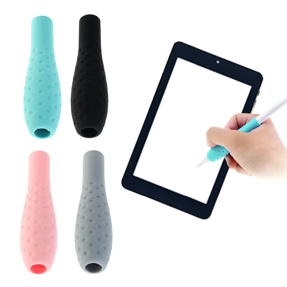 Soporte ergonómico de silicona para agarre, funda protectora de piel, accesorios para Apple Pencil iPencil iPad 9,7 10,5 12,7 pulgadas