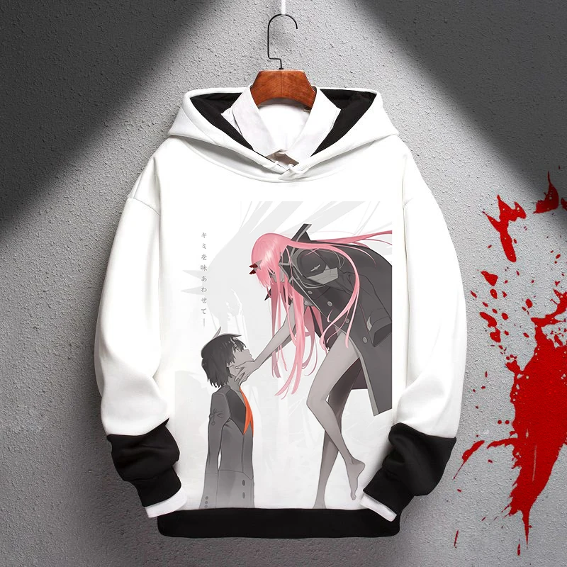 

DARLING in the FRANXX National team 02 sweater hooded plush cartoon clothes men's and women's winter coat