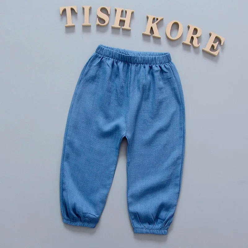 Children Baby 0-5-Year-Old Summer Casual Anti Mosquito Pants BOY'S Girls Korean-style Air Conditioner Trousers Lantern Pants